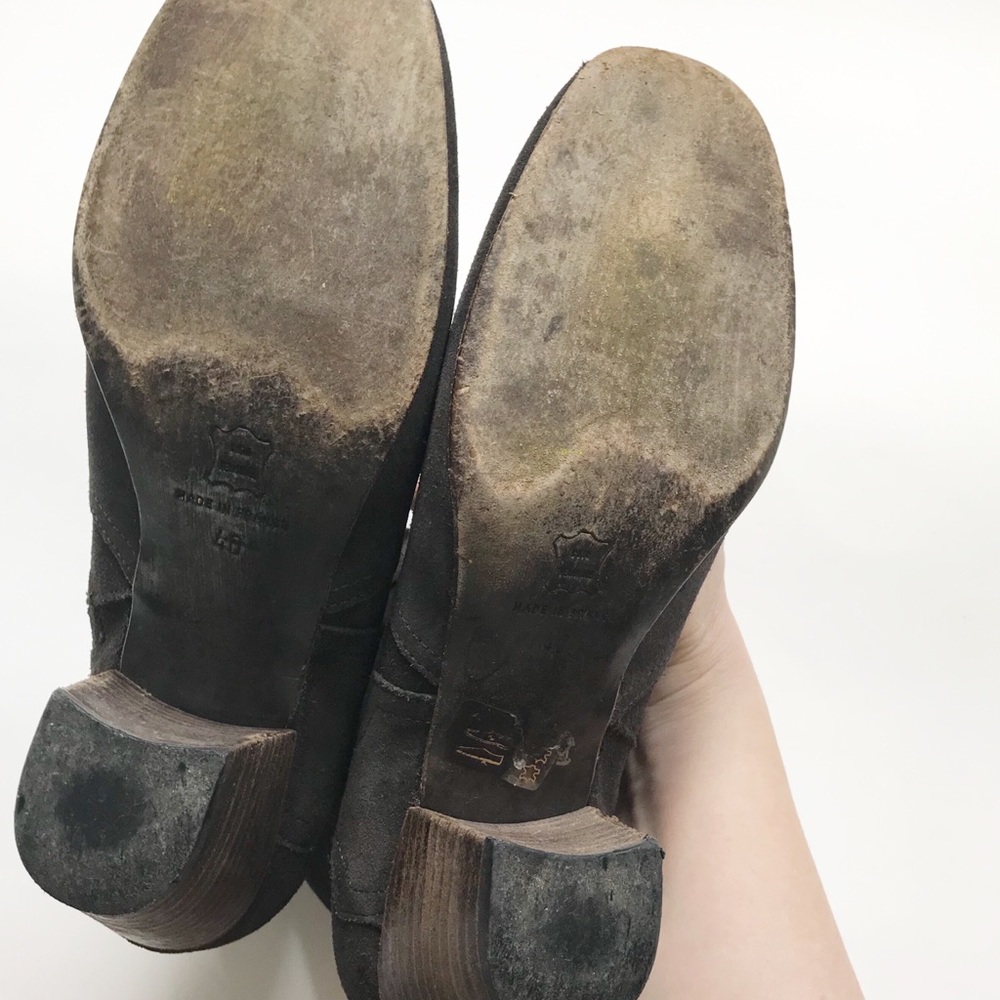 Isabel Marant Dicker Suede Brown Booties Size 40 - Picture 7 of 10